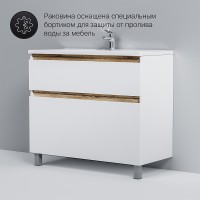 Тумба под раковину AM.PM X-Joy 100 M85AFSX1002WG Белый глянец