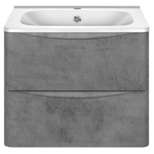 Тумба под раковину Vincea Paola VMC-2P600BT подвесная Beton