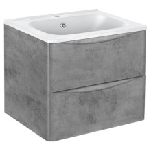 Тумба под раковину Vincea Paola VMC-2P600BT подвесная Beton