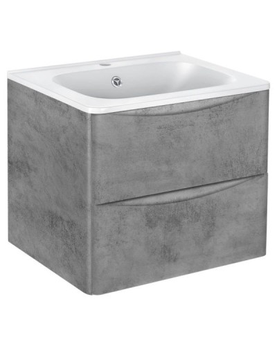 Тумба под раковину Vincea Paola VMC-2P600BT подвесная Beton