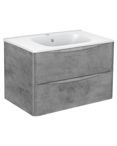 Тумба под раковину Vincea Paola VMC-2P800BT подвесная Beton