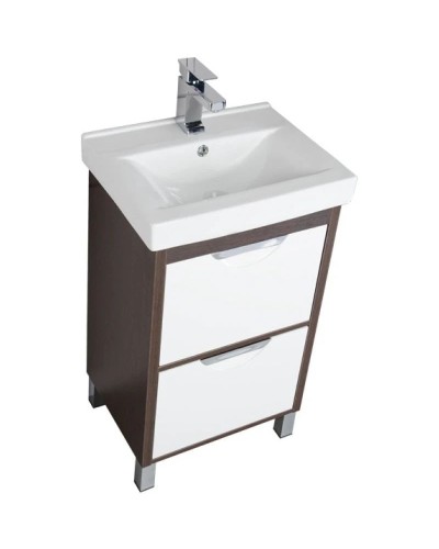 Тумба белый/венге 47 см Aquanet Гретта 00171587