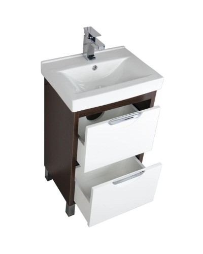 Тумба белый/венге 47 см Aquanet Гретта 00171587