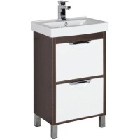 Тумба белый/венге 47 см Aquanet Гретта 00171587