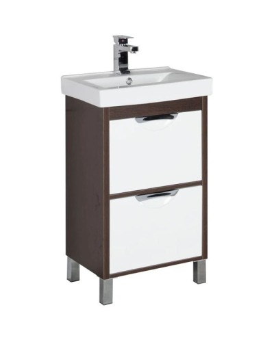Тумба белый/венге 47 см Aquanet Гретта 00171587
