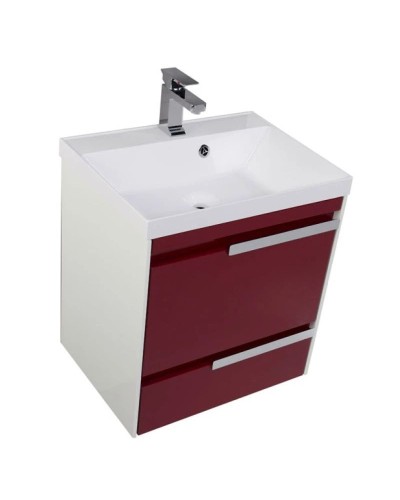 Тумба белый/бордо 59 см Aquanet Тиволи 00180062
