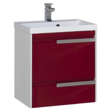 Тумба белый/бордо 59 см Aquanet Тиволи 00180062