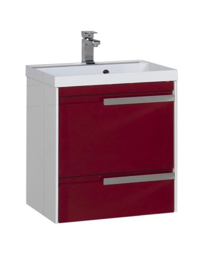 Тумба белый/бордо 59 см Aquanet Тиволи 00180062