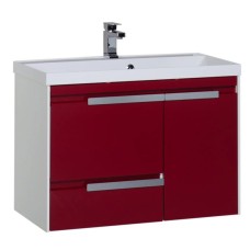 Тумба белый/бордо 89 см Aquanet Тиволи 00180059