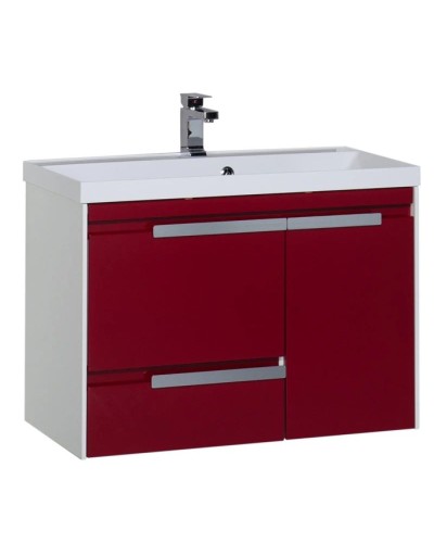 Тумба белый/бордо 89 см Aquanet Тиволи 00180059