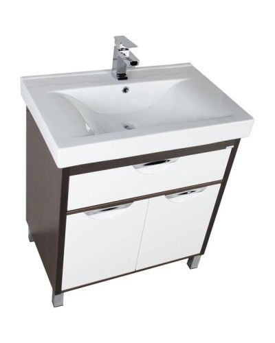 Тумба белый/венге 72 см Aquanet Гретта 00171584