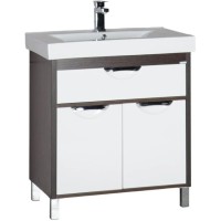 Тумба белый/венге 72 см Aquanet Гретта 00171584