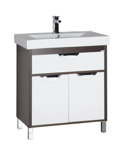 Тумба белый/венге 72 см Aquanet Гретта 00171584