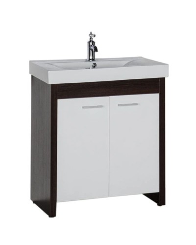 Тумба венге/белый 72 см Aquanet Тиана 00183654