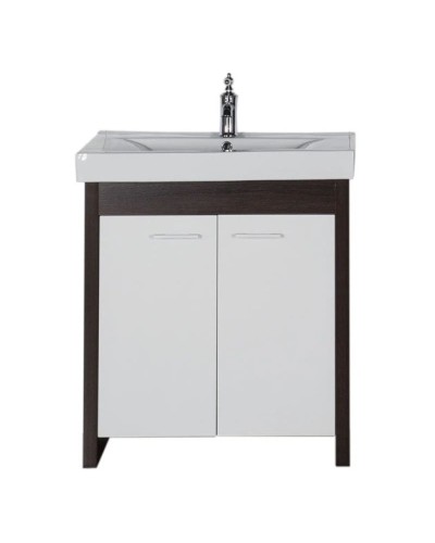 Тумба венге/белый 72 см Aquanet Тиана 00183654