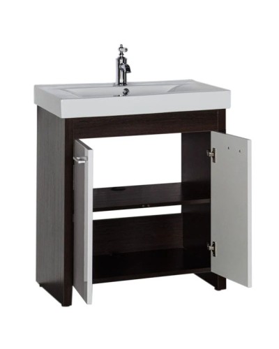 Тумба венге/белый 72 см Aquanet Тиана 00183654