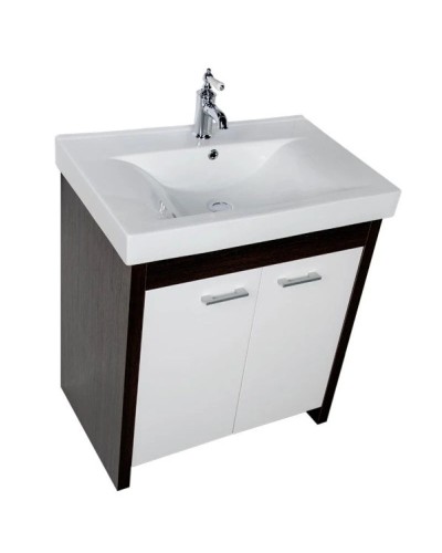 Тумба венге/белый 72 см Aquanet Тиана 00183654