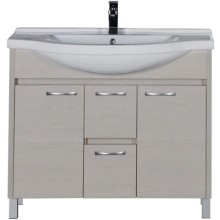 Тумба белый дуб 96,5 см Aquanet Донна 00169182