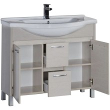 Тумба белый дуб 96,5 см Aquanet Донна 00169182