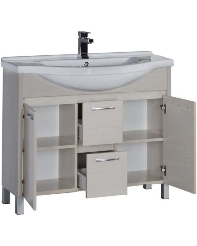 Тумба белый дуб 96,5 см Aquanet Донна 00169182