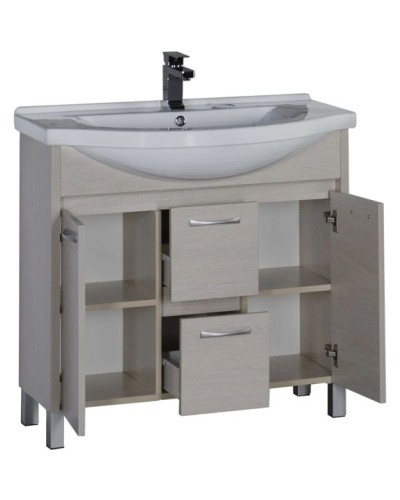 Тумба белый дуб 86,5 см Aquanet Донна 00169181