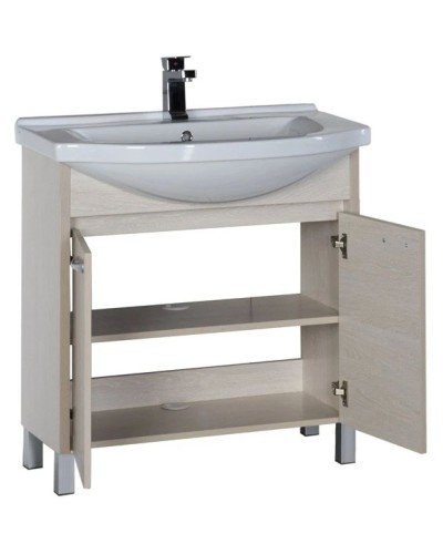 Тумба белый дуб 76 см Aquanet Донна 00169042