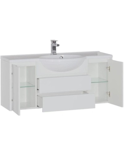 Тумба белый 119 см Aquanet Лайн 00164938