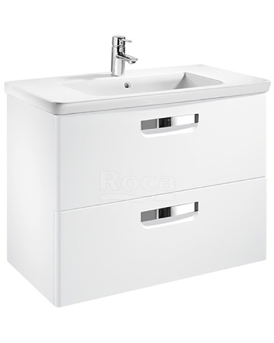 Тумба под раковину Roca The Gap 70 ZRU9302878 подвесная Белая глянцевая