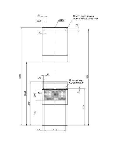 Тумба светлый дуб 49,2 см Aquanet Нота 00159092