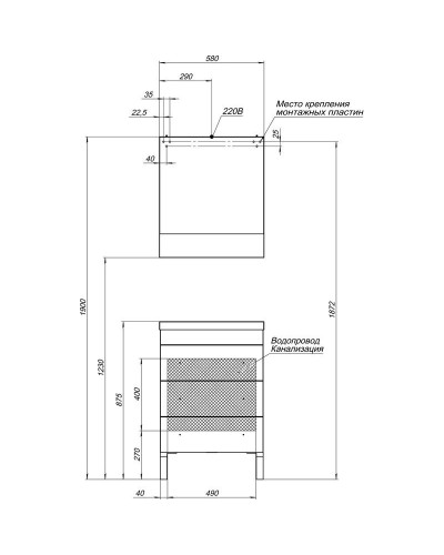 Тумба белый 57 см Aquanet Верона 00178253