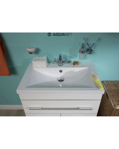 Тумба белый 74 см Aquanet Верона 00182706