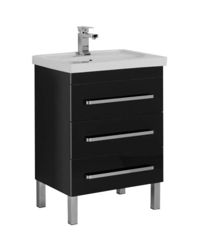 Тумба черный 57,5 см Aquanet Сиена 00186367