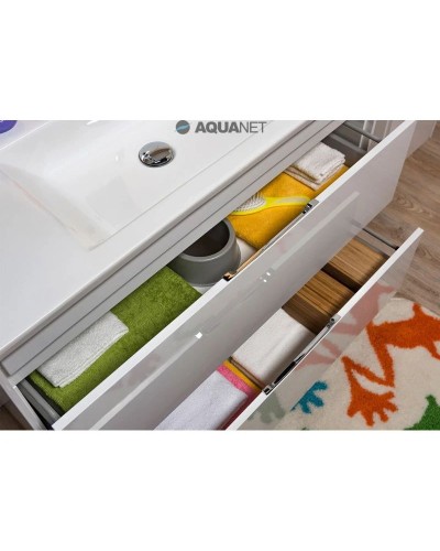 Тумба белый 97,5 см Aquanet Тулон 00183396