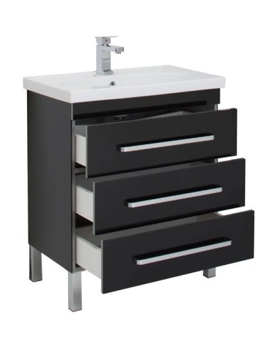 Тумба черный 67,2 см Aquanet Сиена 00189224