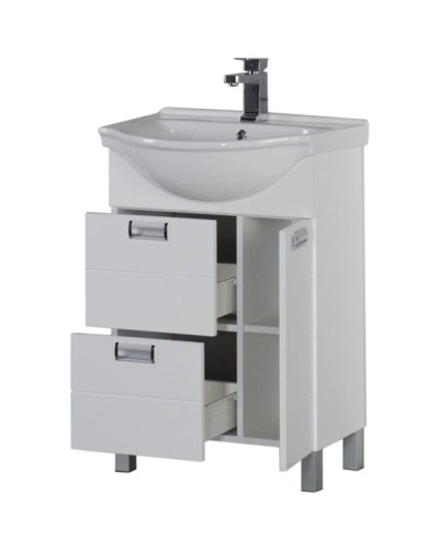 Тумба белый 56,5 см Aquanet Сити 00172683