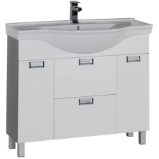 Тумба белый/венге 97,5 см Aquanet Сити 00173235