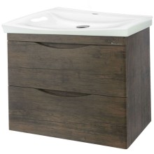 Тумба под раковину Bellezza Санриса 60 4630109180431 подвесная Орех