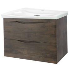 Тумба под раковину Bellezza Санриса 80 4630113180434 подвесная Орех