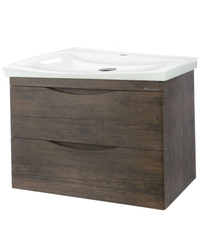 Тумба под раковину Bellezza Санриса 80 4630113180434 подвесная Орех