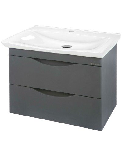 Тумба под раковину Bellezza Санриса 80 4630113000367 подвесная Серебро