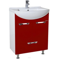 Тумба под раковину Bellezza Альфа 55 4638808070039 Белая Красная