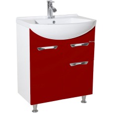 Тумба под раковину Bellezza Альфа 65 4638810090032 Белая Красная