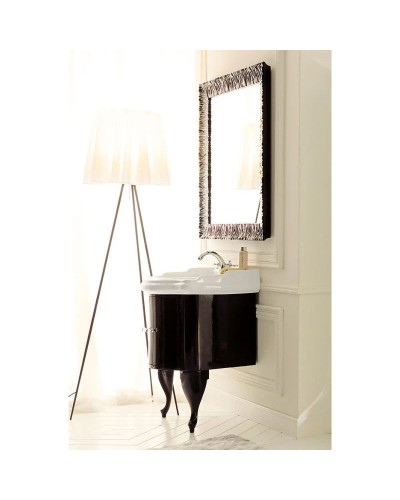 Тумба черный глянец 58,5 см Kerasan Retro 7361K1