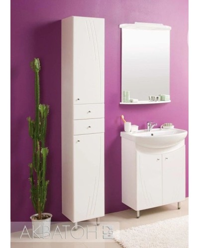 Тумба белый глянец 61 см Акватон Минима 1A104201MN010