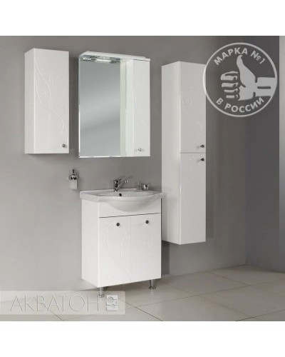 Тумба белый глянец 56,6 см Акватон Лиана 1A163101LL010