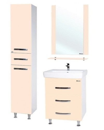 Тумба под раковину Bellezza Рокко 60 4635309660073 Бежевая Белая