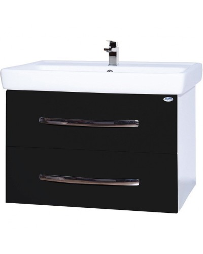 Тумба под раковину Bellezza Рокко 60 4635309670041 подвесная Черная Белая