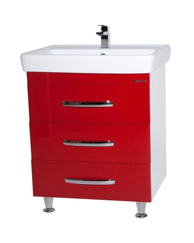 Тумба под раковину Bellezza Рокко 70 4635311660030 Красная Белая