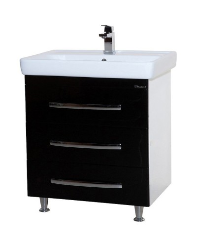 Тумба под раковину Bellezza Рокко 70 4635311660047 Черная Белая