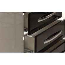 Тумба под раковину Bellezza Рокко 70 4635311660047 Черная Белая